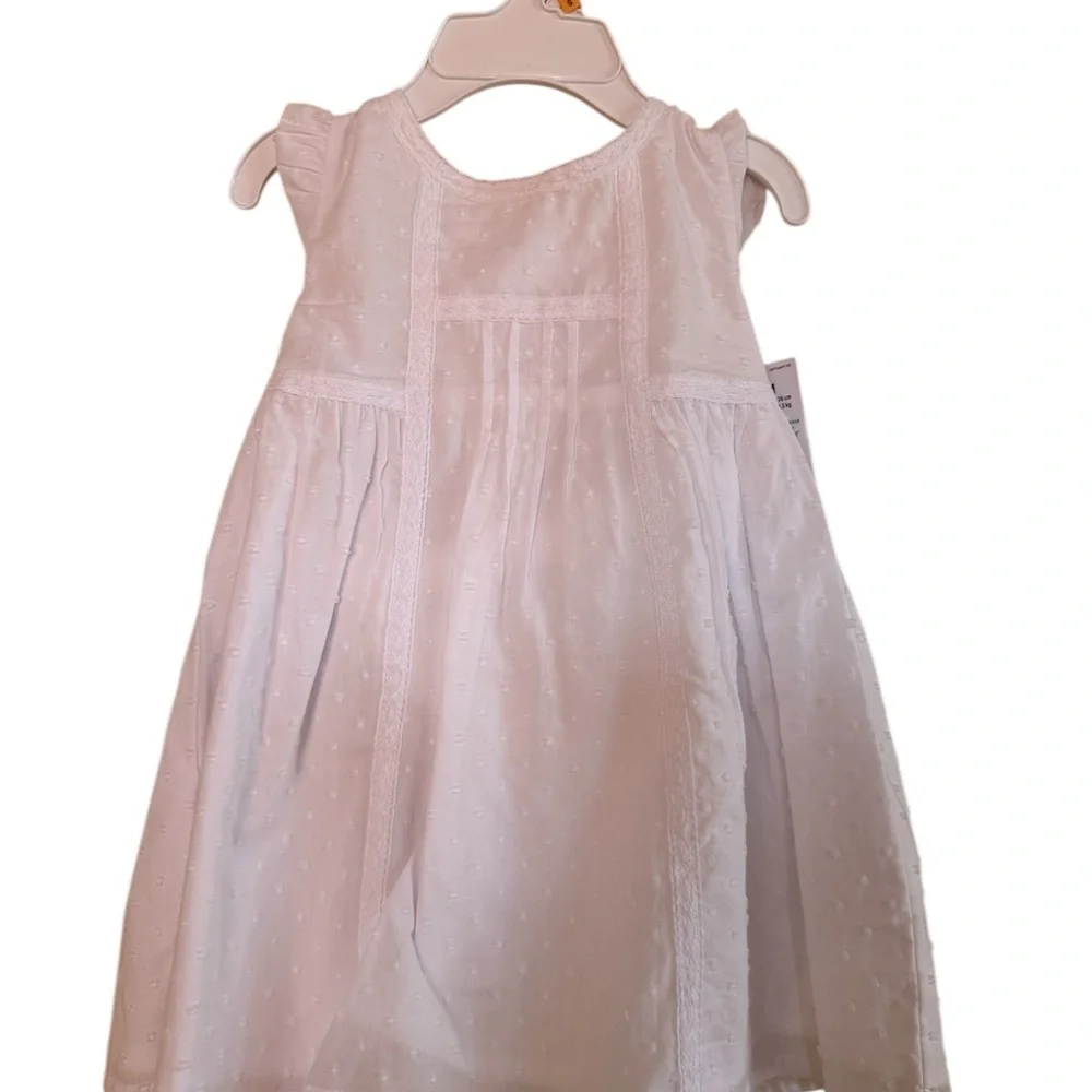 OshKosh B'gosh White Textured Kids Dress